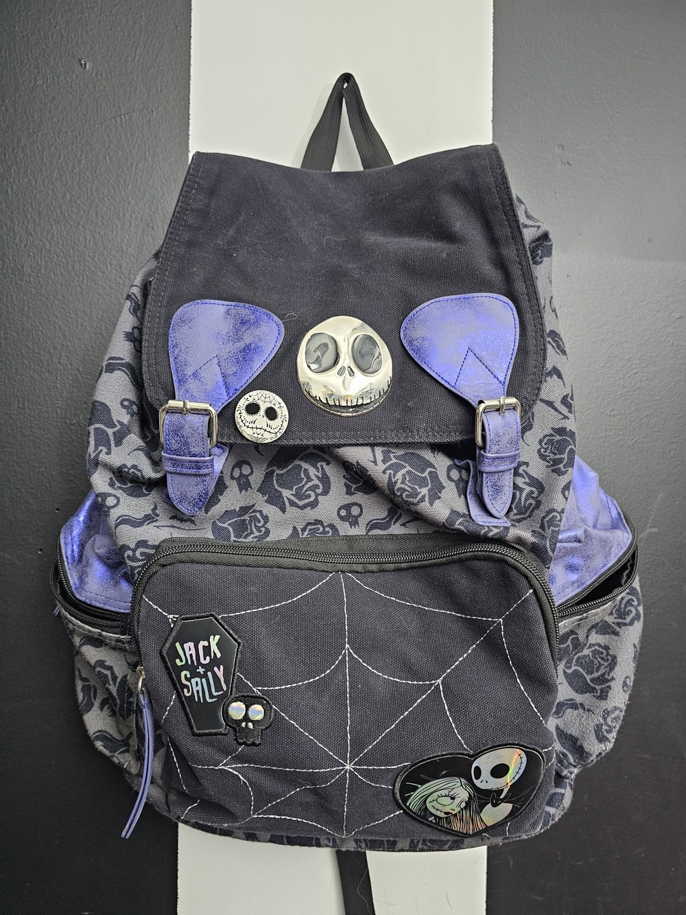 Disney Jack Skellington Backpack - Black & Purple